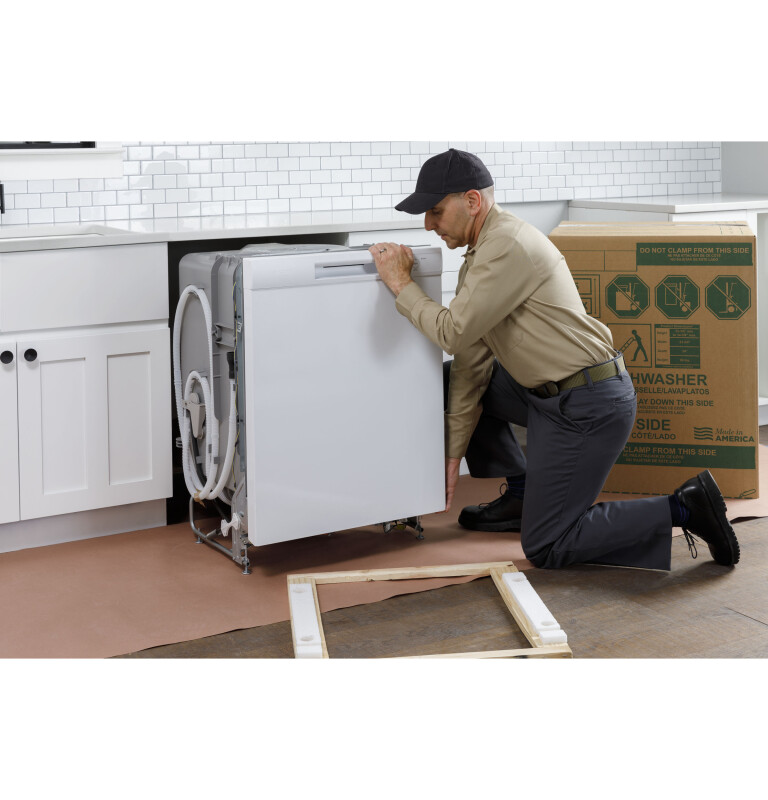 Two Button Dishwasher with Plastic Interior HDF330PGRBB