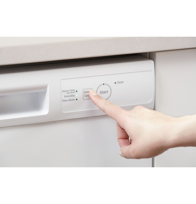 Two Button Dishwasher with Plastic Interior HDF330PGRWW