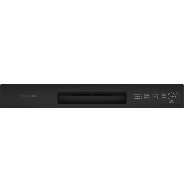 Front Control Dishwasher with Plastic Interior HDF360PGRBB, product image 2 of 3