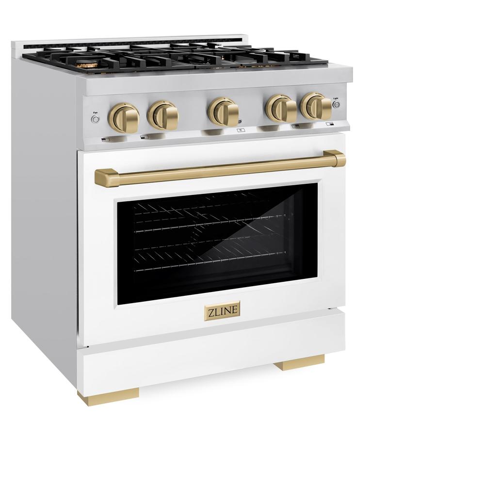 Autograph Edition 30 in. 4.2 cu. ft. Select Dual Fuel Range with 4 Burner Gas Cooktop and Electric Convection Oven HDRZWM30CB