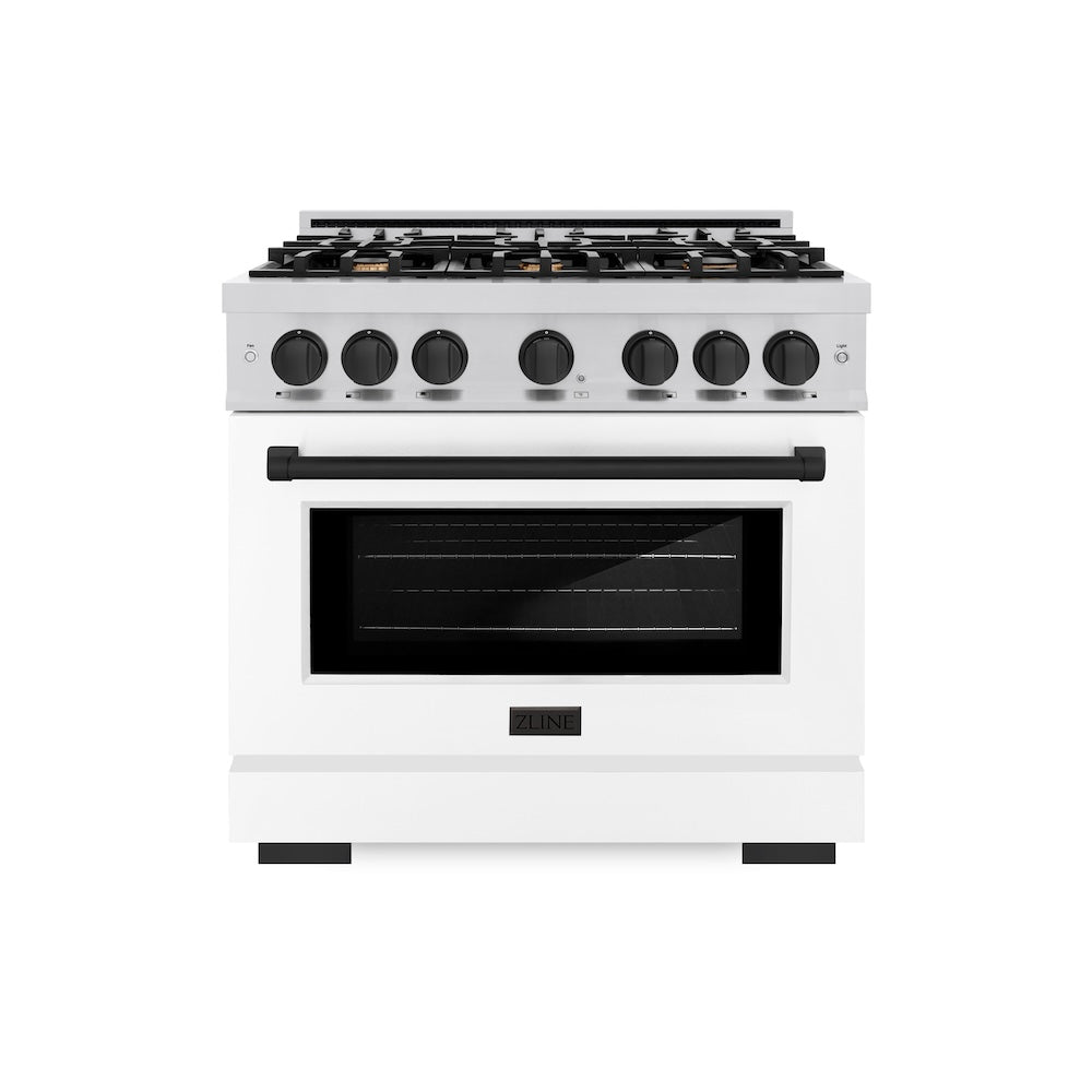 Autograph Edition 36 in. 5.2 cu. ft. Select Dual Fuel Range with 6 Burner Gas Cooktop and Electric Convection Oven HDRZWM36MB, product image 2 of 12
