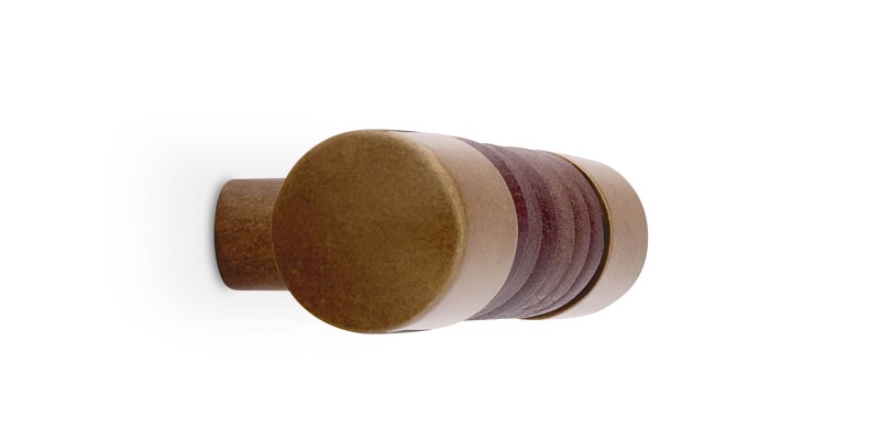 Cast & Forge #23 Leather Wrapped T Knob HDW23DLTPL03