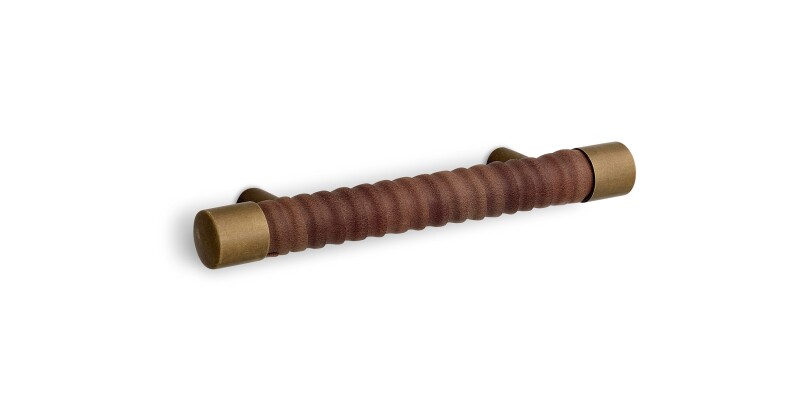 Cast & Forge #23 Leather Wrapped Bar Pull HDW23DLTPL04