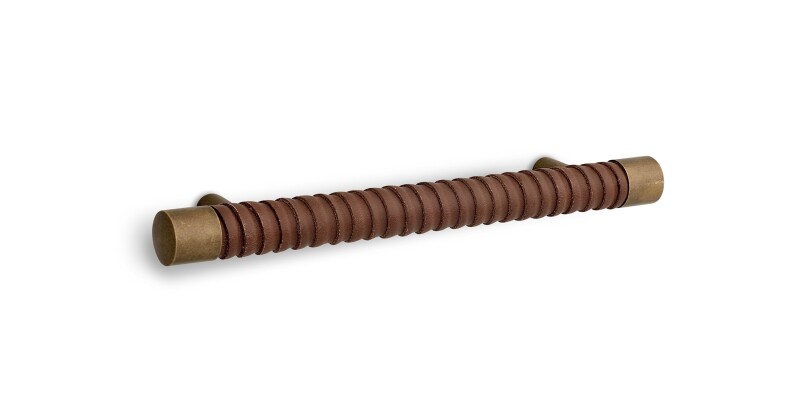 Cast & Forge #23 Leather Wrapped Bar Pull HDW23DLTPL06