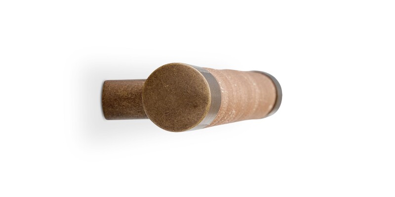 Cast & Forge #23 Leather Wrapped Bar Pull HDW23LLTPL04