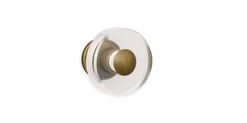 Cast & Forge #47 Lucite Knob HDW47BBLK125