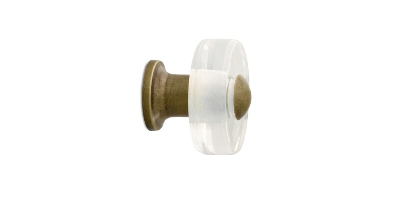 Cast & Forge #47 Lucite Knob HDW47BBLK125