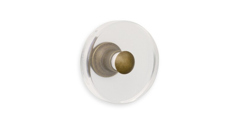 Cast & Forge #47 Lucite Knob HDW47BBLK175