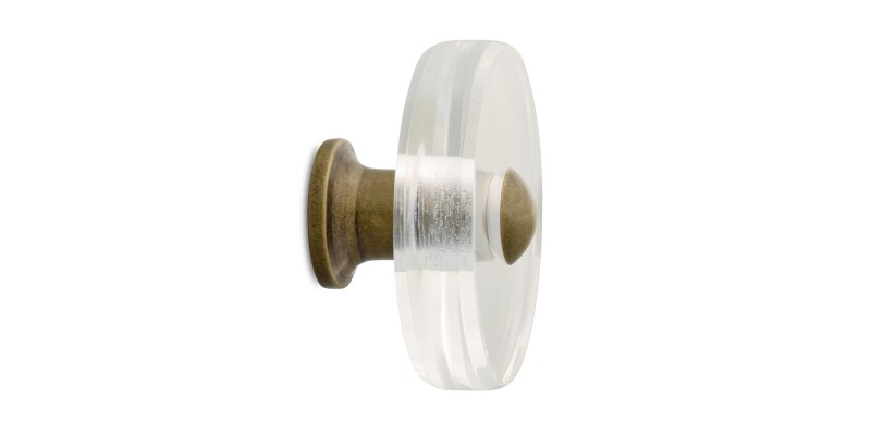 Cast & Forge #47 Lucite Knob HDW47BBLK175