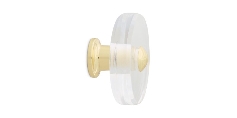 Cast & Forge #47 Lucite Knob HDW47PBLK175
