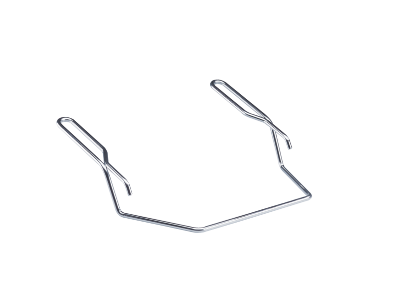 Handle For safe removal of hot, fully-loaded trays and racks. HEG