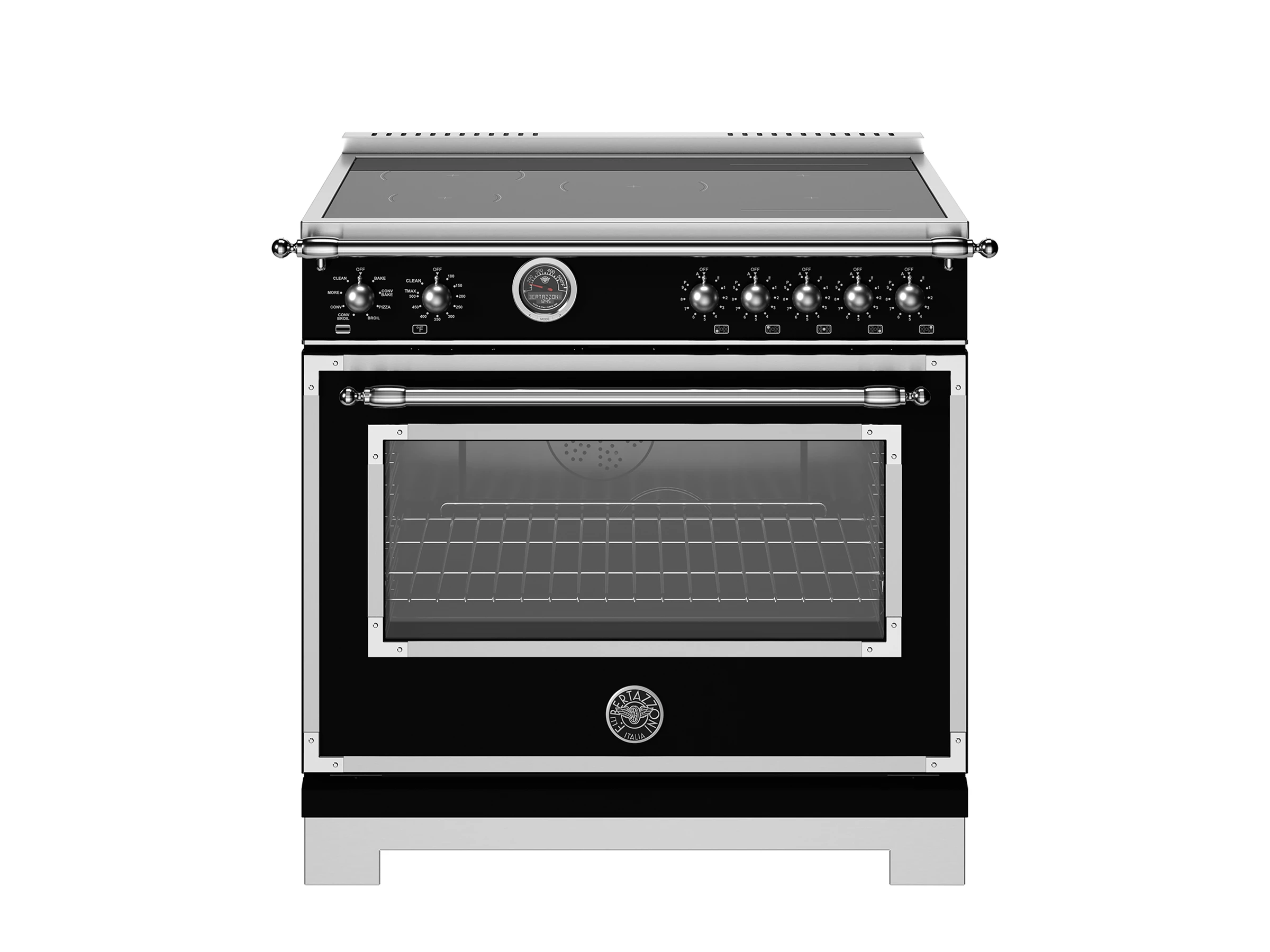 36 inch Induction Range, 5 Heating Zones and Cast Iron Griddle, Electric Self-Clean Oven HER365ICFEPNET