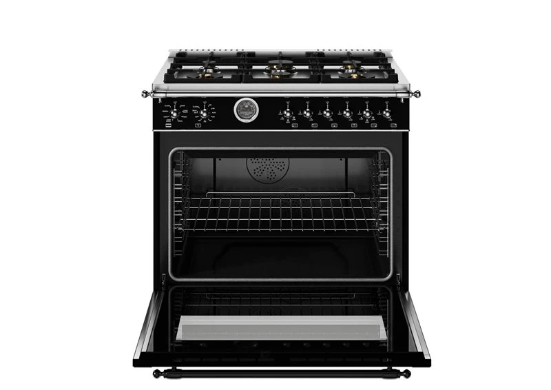 36 inch Dual Fuel Range, 6 Brass Burner and Cast Iron Griddle, Electric Self-Clean Oven HER366BCFEPNET