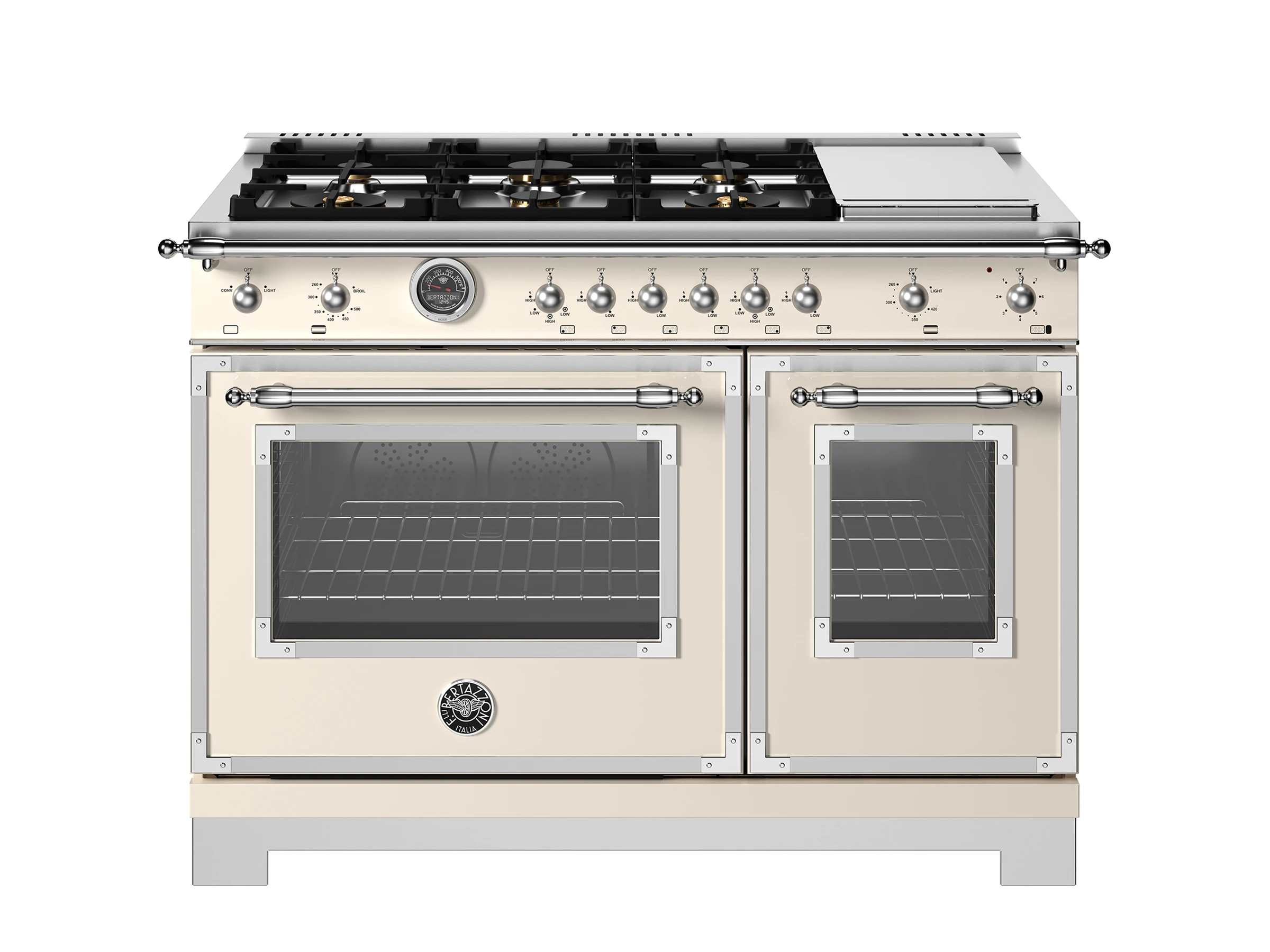 48 inch All-Gas Range 6 Brass Burner and Griddle HER486BTFGMAVT