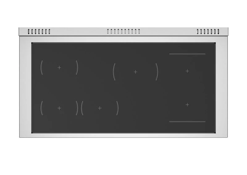 48 inch Induction Range, 6 Heating Zones and Cast Iron Griddle, Electric Self-Clean Oven HER486IGFEPXT