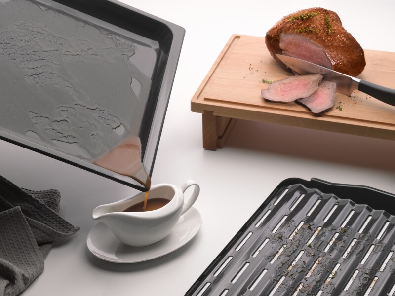 Broiling and roasting insert for HUBB with PerfectClean finish. HGBB71