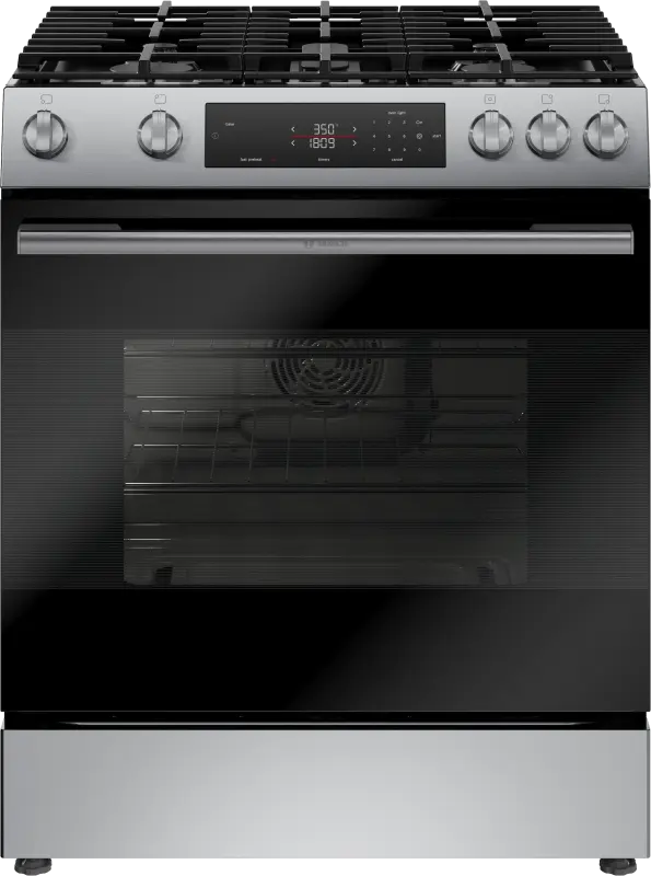 Bosch 100 Series Gas Slide-in Range Stainless Steel  HGF1050MUC Picture 1