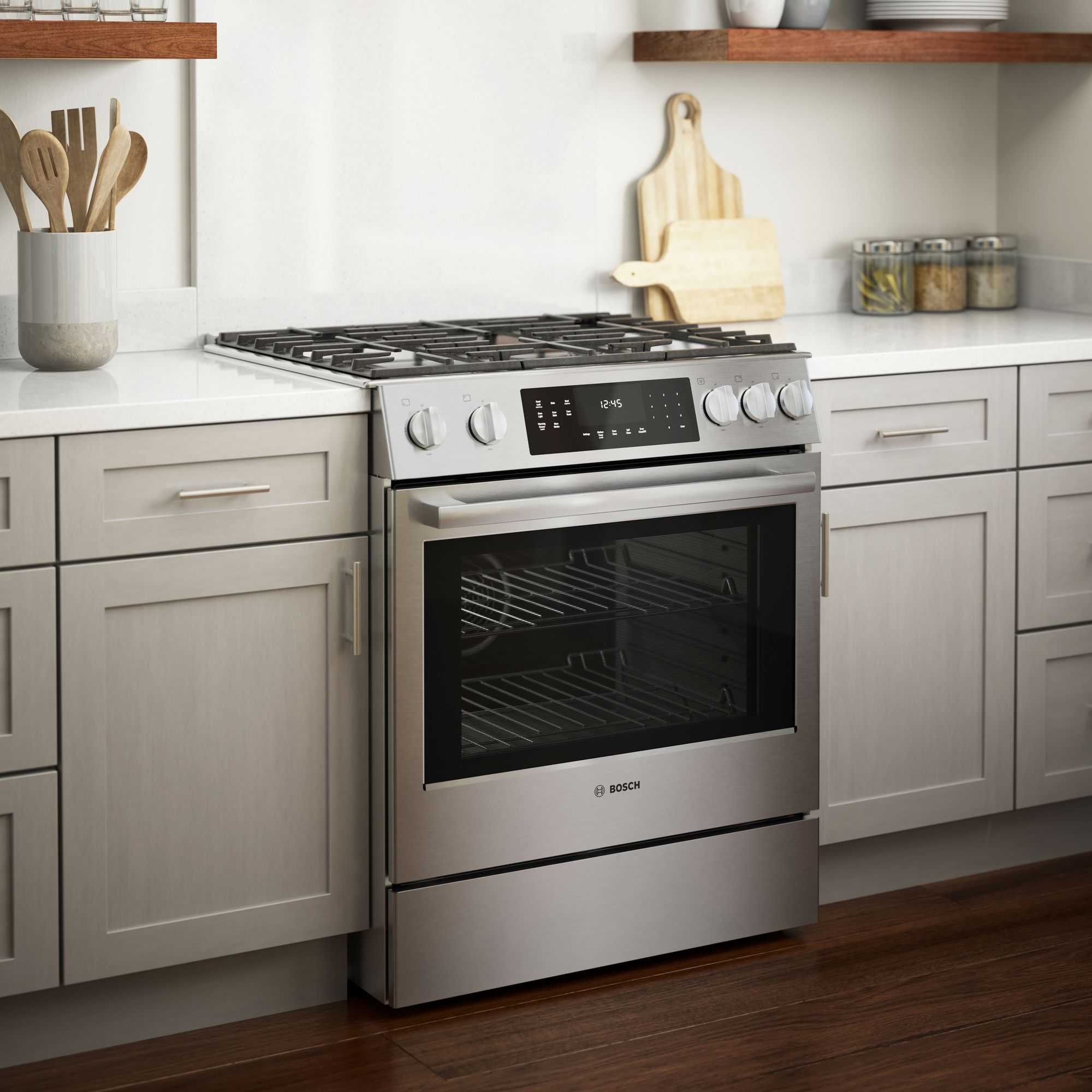 Gas Range with Center Burner and Warming Drawer HGI8056UC