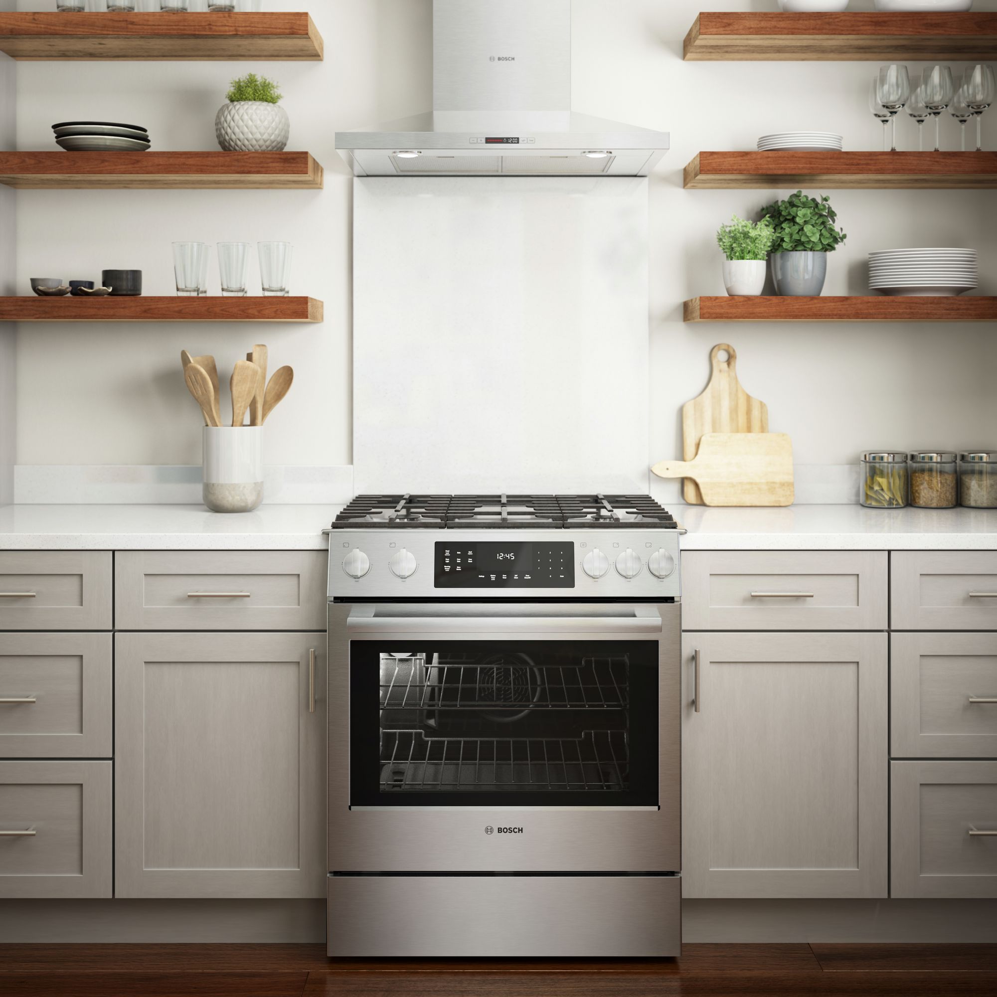 Gas Range with Center Burner and Warming Drawer HGI8056UC