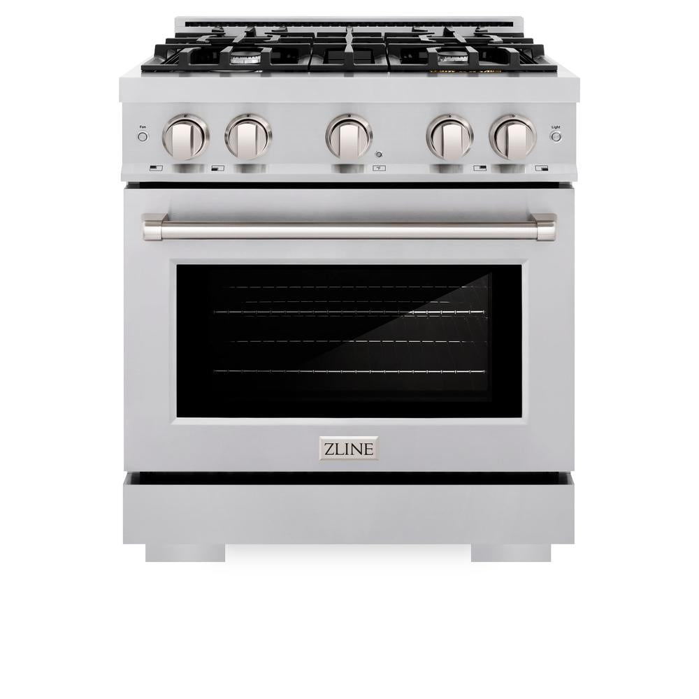 30 in. 4.2 cu. ft. Select Gas Range with 4 Burner Cooktop and Convection Gas Oven HGR30