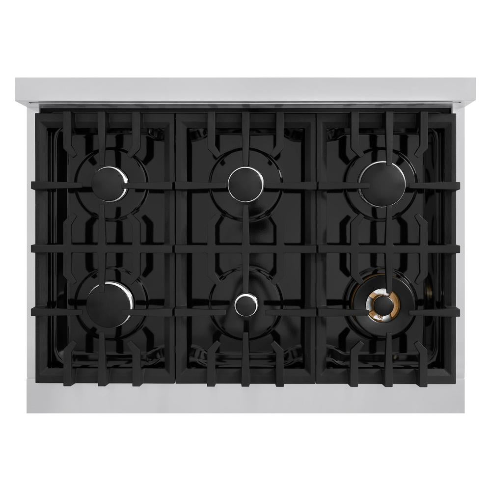 36 in. 5.2 cu. ft. Select Gas Range with 6 Burner Cooktop and Convection Gas Oven HGR36, product image 8 of 17