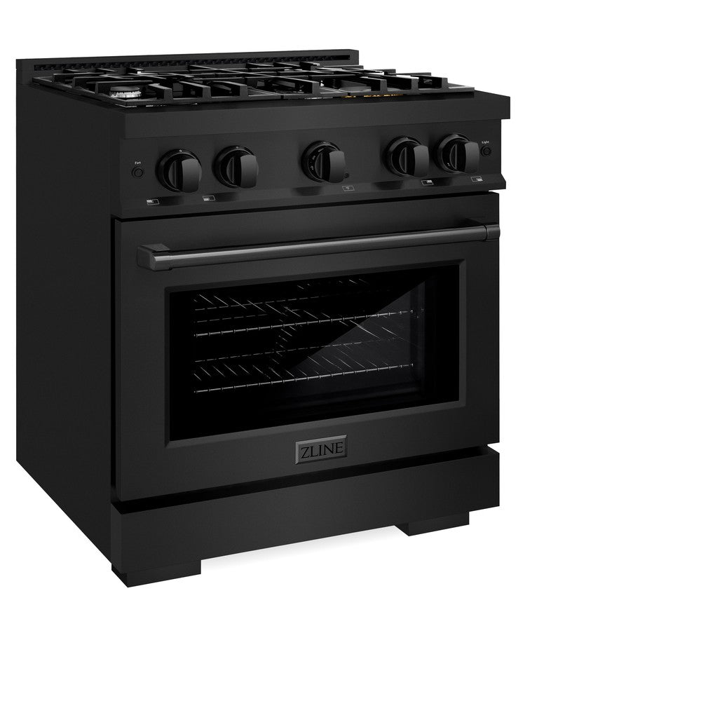 30 in. 4.2 cu. ft. Select Gas Range with 4 Burner Cooktop and Convection Gas Oven HGRB30
