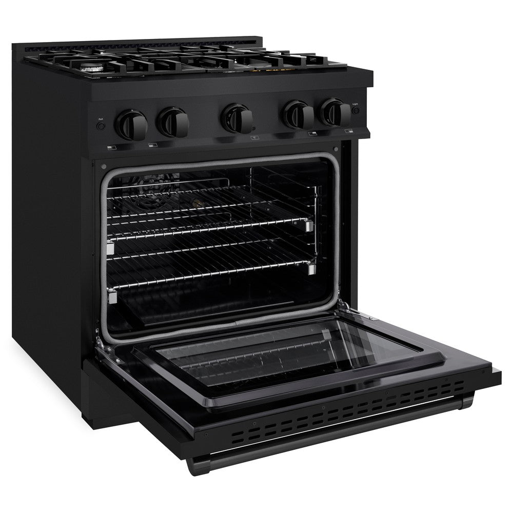 30 in. 4.2 cu. ft. Select Gas Range with 4 Burner Cooktop and Convection Gas Oven HGRB30