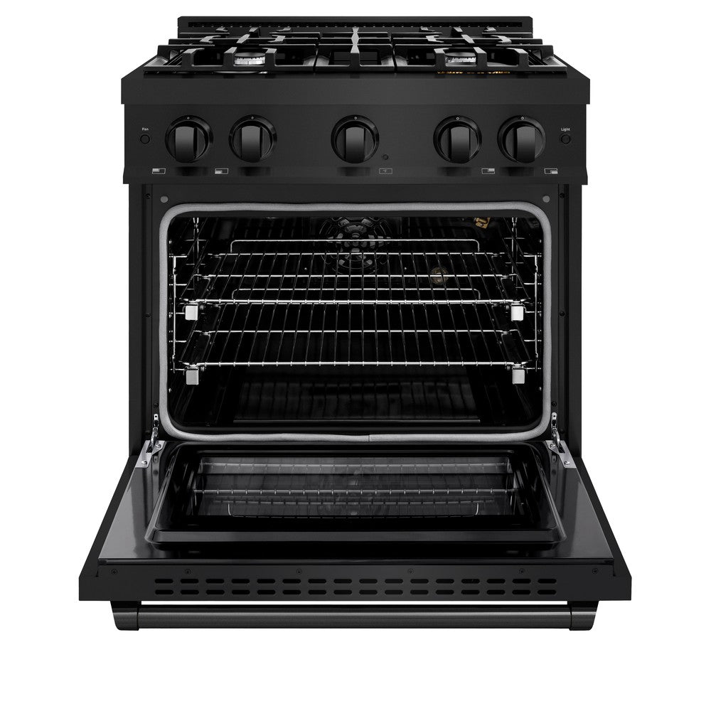 30 in. 4.2 cu. ft. Select Gas Range with 4 Burner Cooktop and Convection Gas Oven HGRB30