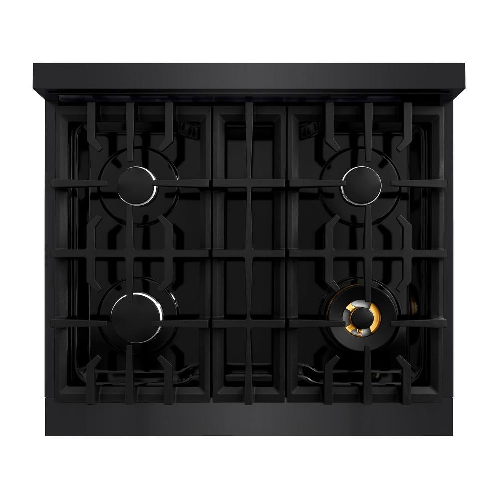 30 in. 4.2 cu. ft. Select Gas Range with 4 Burner Cooktop and Convection Gas Oven HGRB30