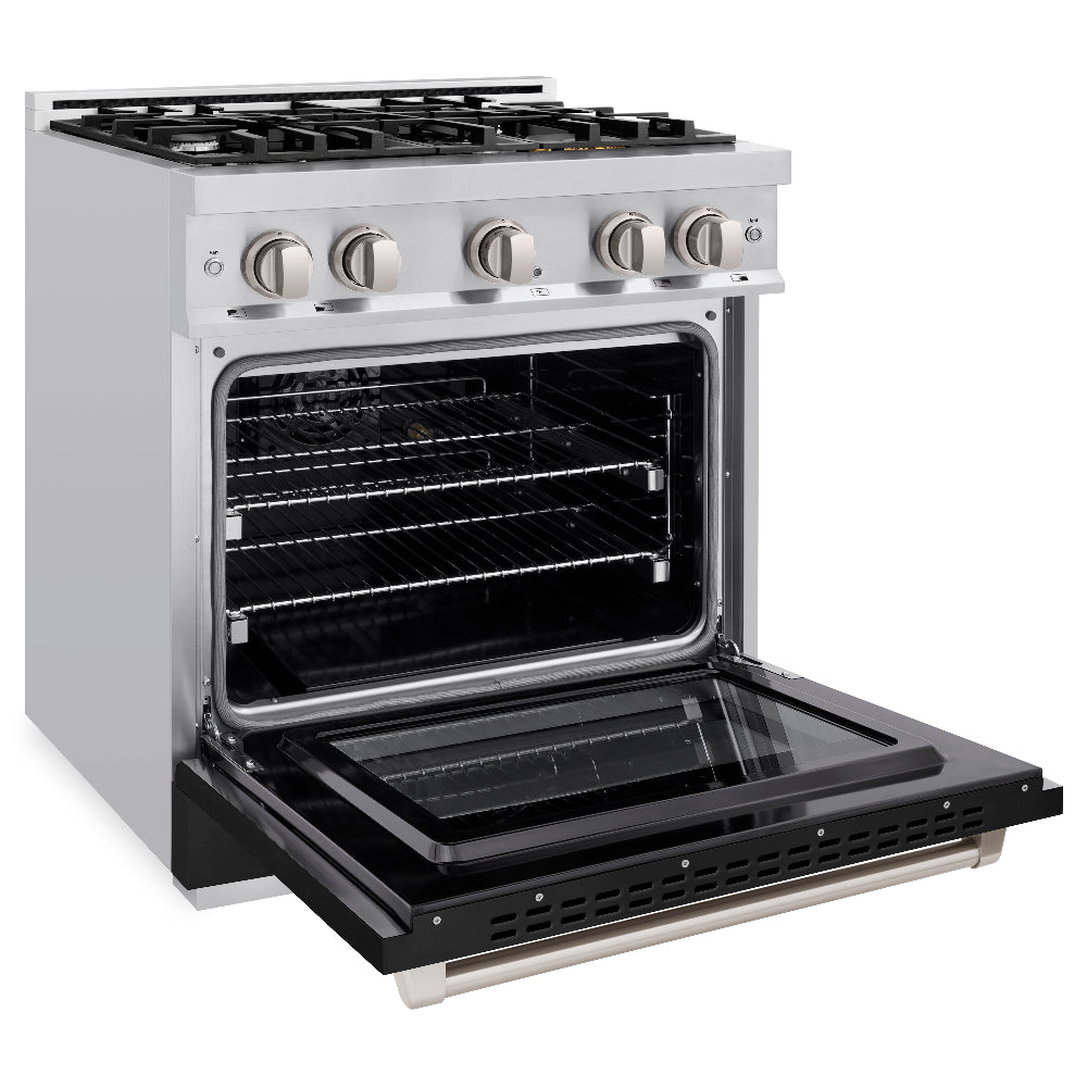 30 in. 4.2 cu. ft. Select Gas Range with 4 Burner Cooktop and Convection Gas Oven HGRBLM30, product image 8 of 11