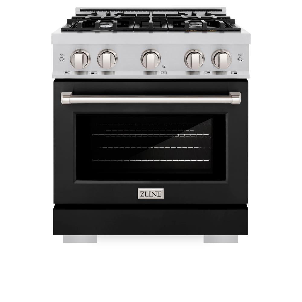 30 in. 4.2 cu. ft. Select Gas Range with 4 Burner Cooktop and Convection Gas Oven HGRBLM30, product image 10 of 11