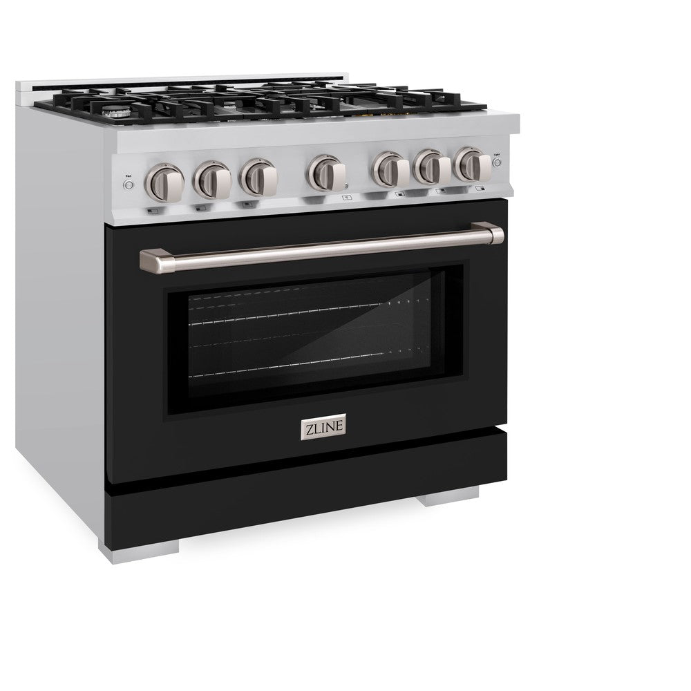 36 in. 5.2 cu. ft. Select Gas Range with 6 Burner Cooktop and Convection Gas Oven HGRBLM36
