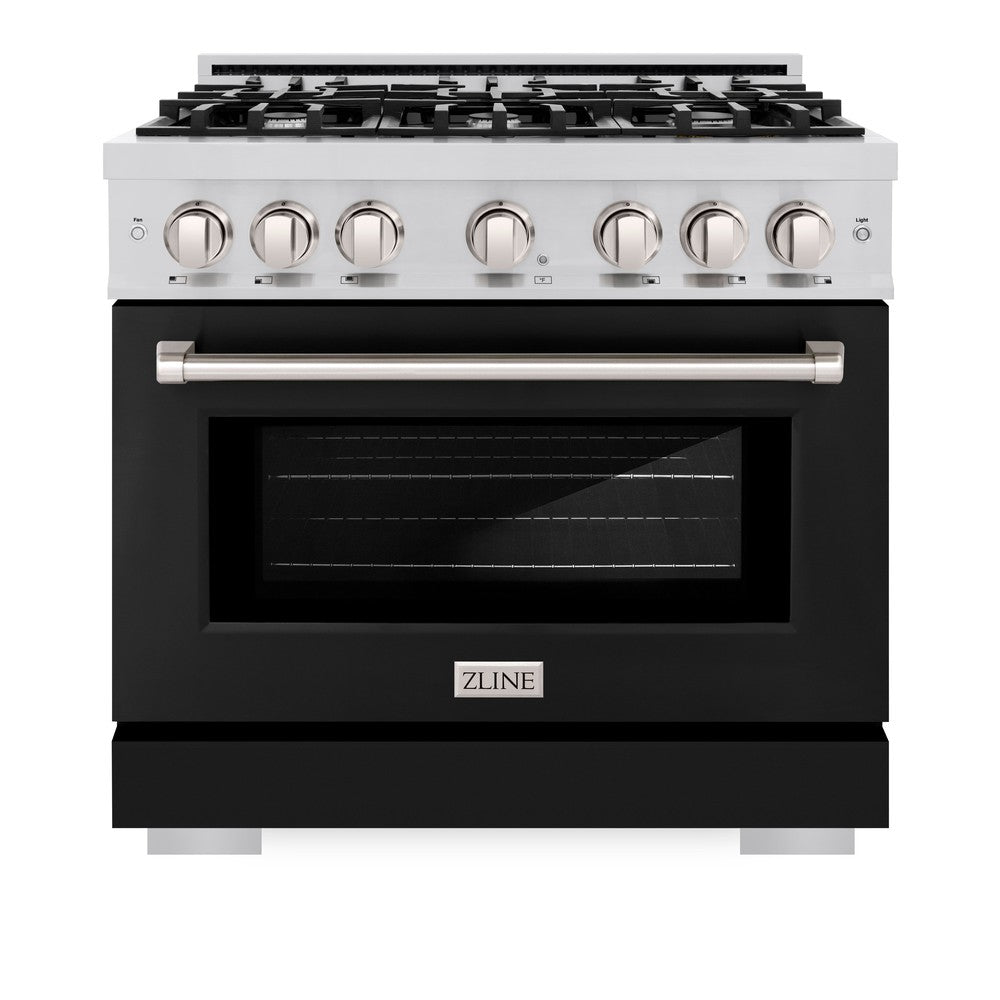 36 in. 5.2 cu. ft. Select Gas Range with 6 Burner Cooktop and Convection Gas Oven HGRBLM36