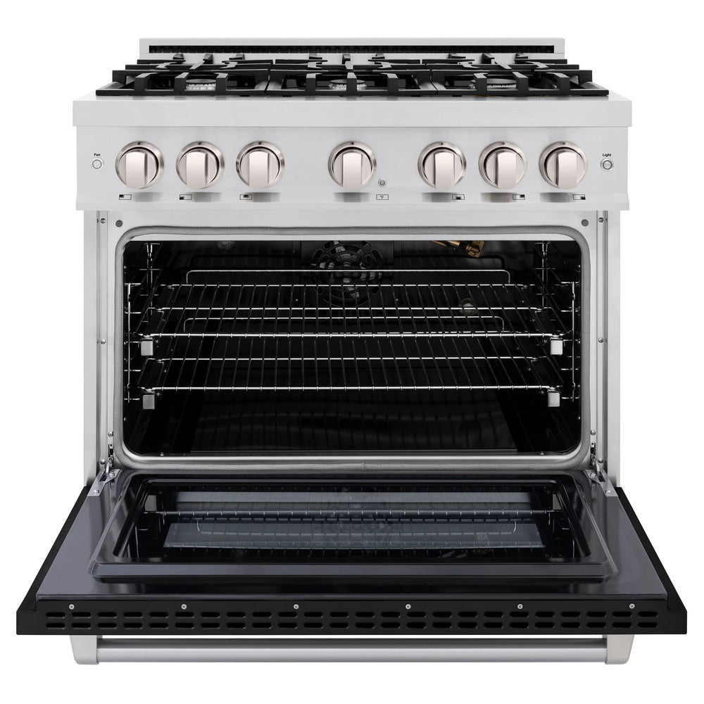 36 in. 5.2 cu. ft. Select Gas Range with 6 Burner Cooktop and Convection Gas Oven HGRBLM36