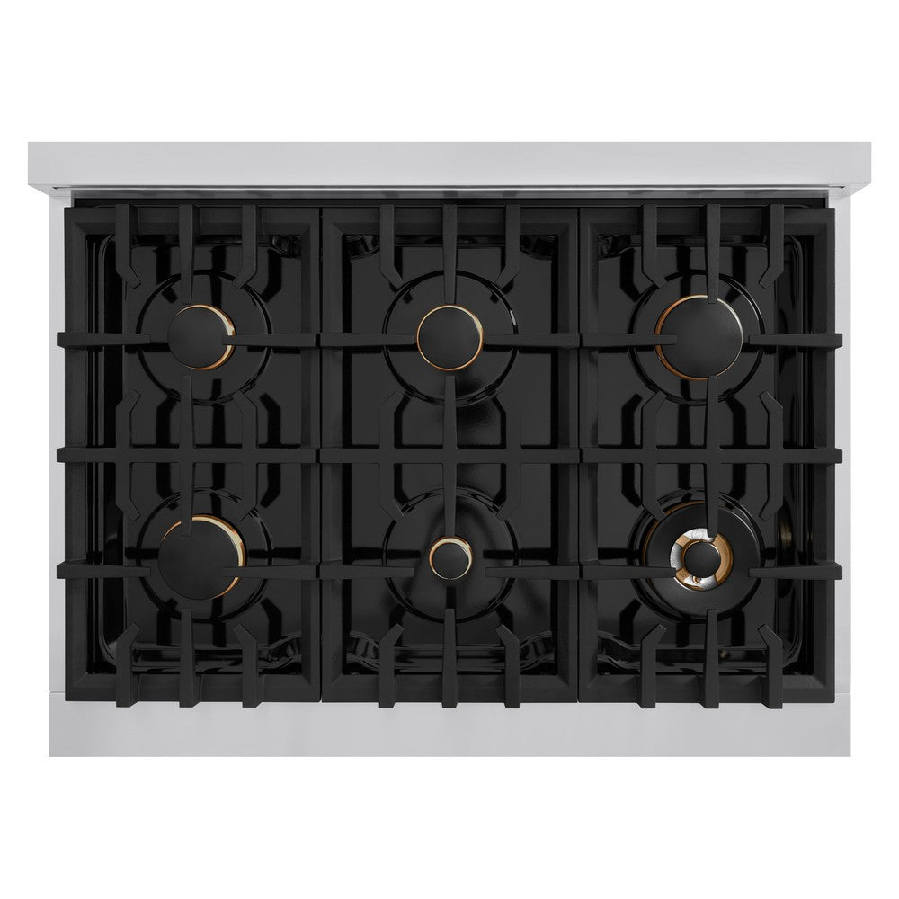 36 in. 5.2 cu. ft. Select Gas Range with Convection Gas Oven HGRBR36