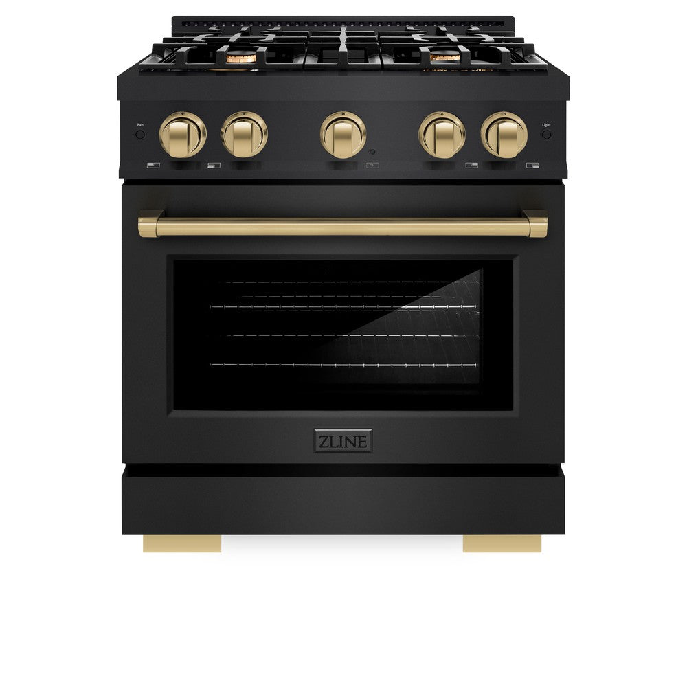 Autograph Edition 30 in. 4.2 cu. ft. Select Gas Range with 4 Burner Cooktop and Convection Gas Oven HGRBZ30CB, product image 4 of 11