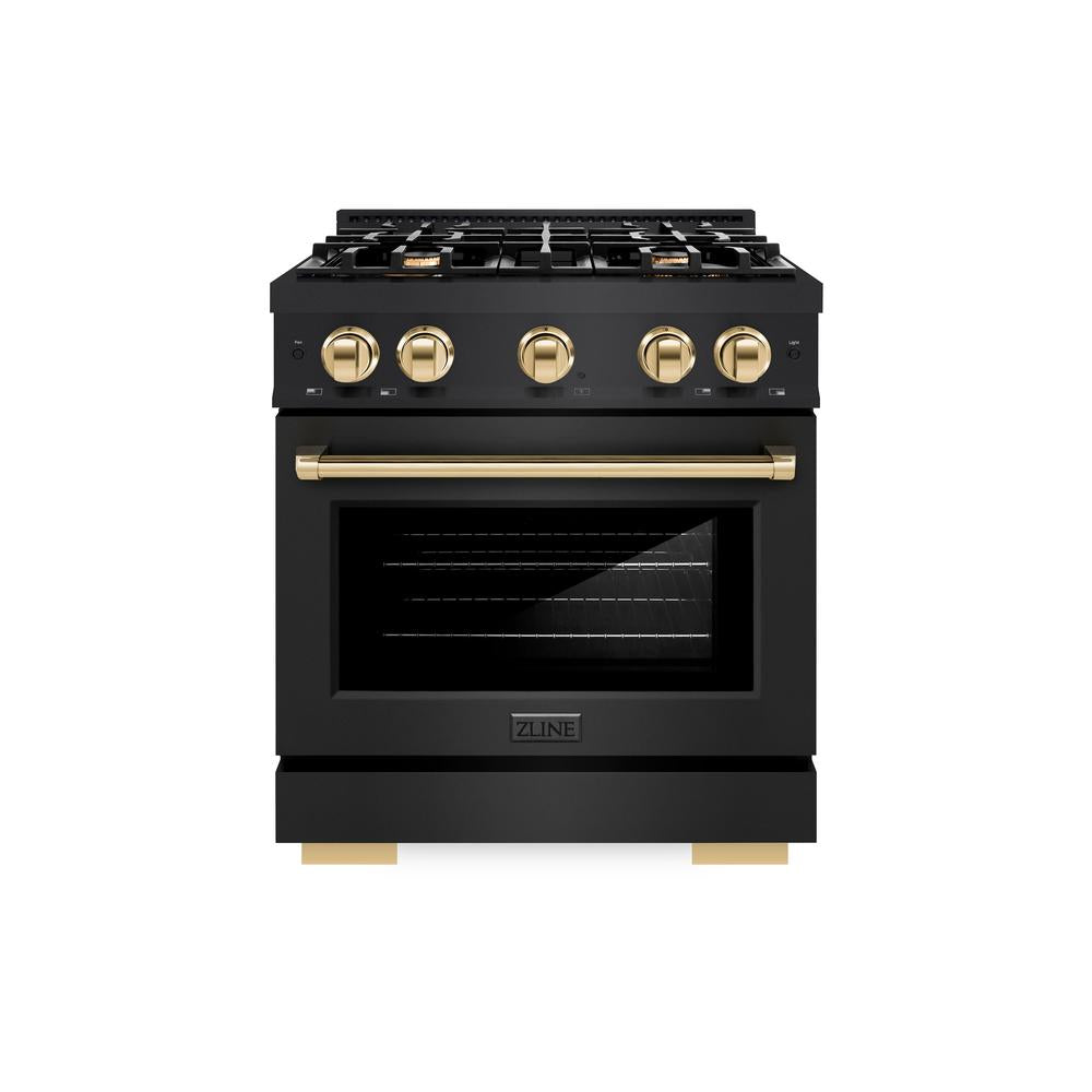 Autograph Edition 30 in. 4.2 cu. ft. Select Gas Range with 4 Burner Cooktop and Convection Gas Oven HGRBZ30G, product image 2 of 11