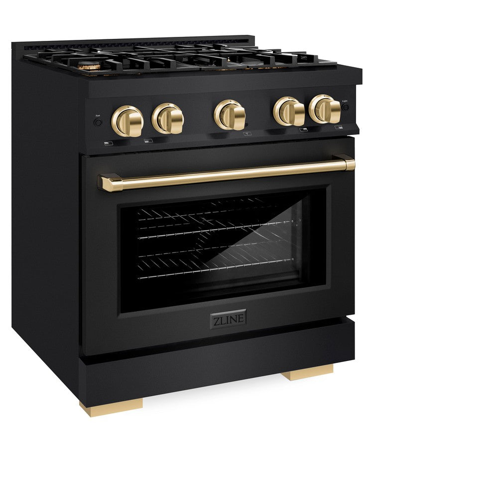Autograph Edition 30 in. 4.2 cu. ft. Select Gas Range with 4 Burner Cooktop and Convection Gas Oven HGRBZ30G, product image 3 of 11