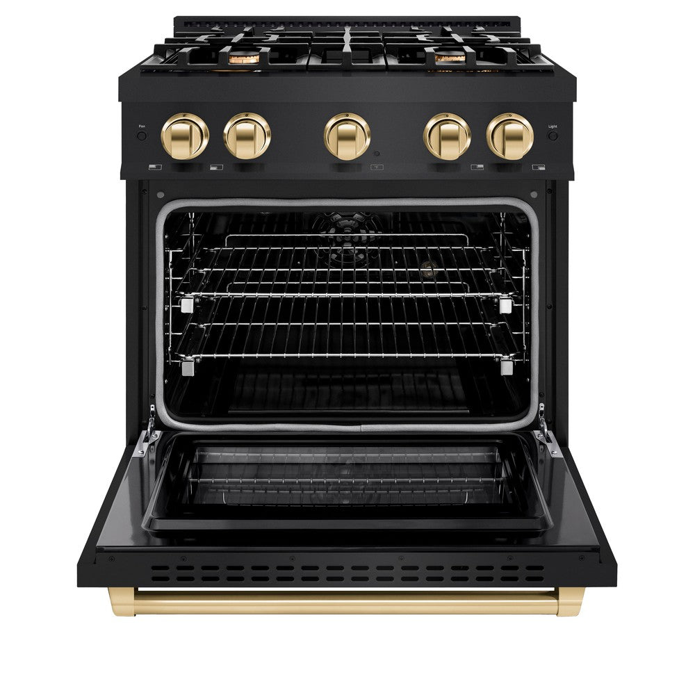 Autograph Edition 30 in. 4.2 cu. ft. Select Gas Range with 4 Burner Cooktop and Convection Gas Oven HGRBZ30G, product image 5 of 11