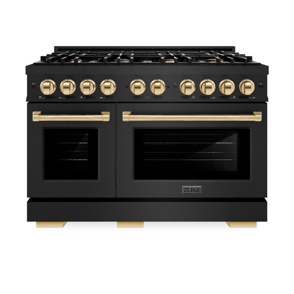 Autograph Edition 48 in. 6.7 cu. ft. Select Double Oven Gas Range with 8 Burner Cooktop HGRBZ48G