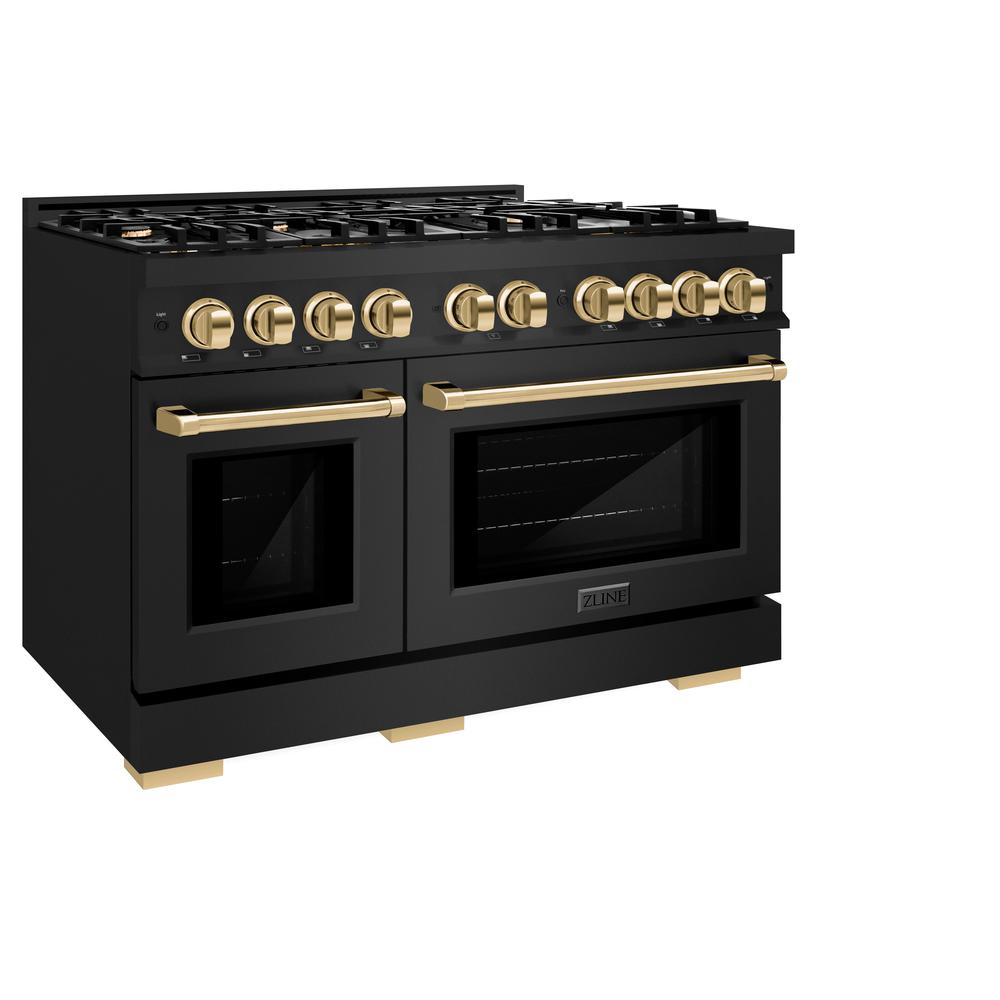Autograph Edition 48 in. 6.7 cu. ft. Select Double Oven Gas Range with 8 Burner Cooktop HGRBZ48G