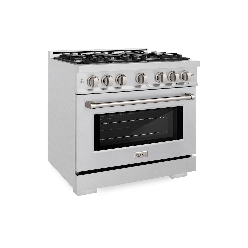 36 in. 5.2 cu. ft. Select Gas Range with 6 Burner Cooktop and Convection Gas Oven HGRS36