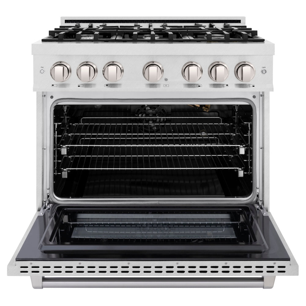 36 in. 5.2 cu. ft. Select Gas Range with 6 Burner Cooktop and Convection Gas Oven HGRS36, product image 3 of 13
