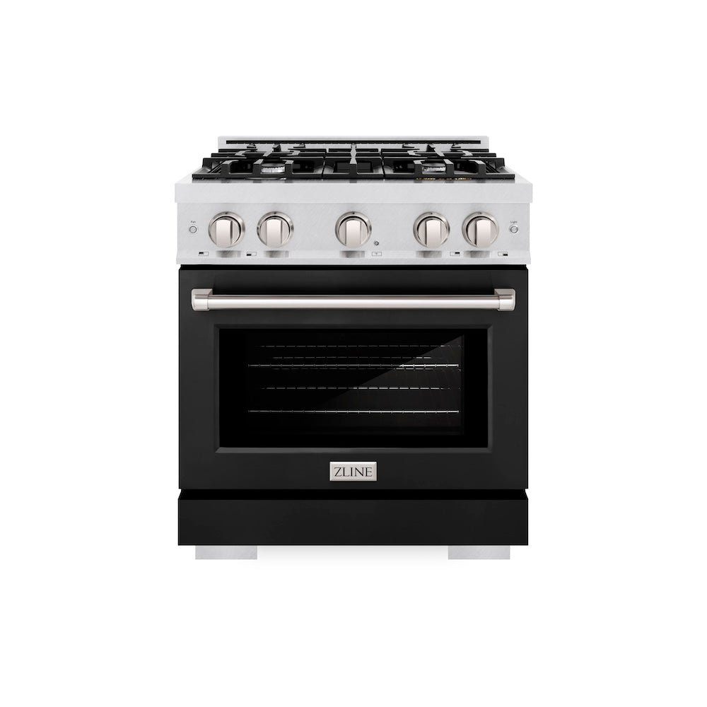 30 in. 4.2 cu. ft. Select Gas Range with 4 Burner Cooktop and Convection Gas Oven HGRSBLM30, product image 2 of 12
