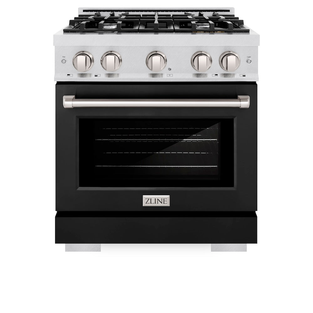 30 in. 4.2 cu. ft. Select Gas Range with 4 Burner Cooktop and Convection Gas Oven HGRSBLM30, product image 4 of 12