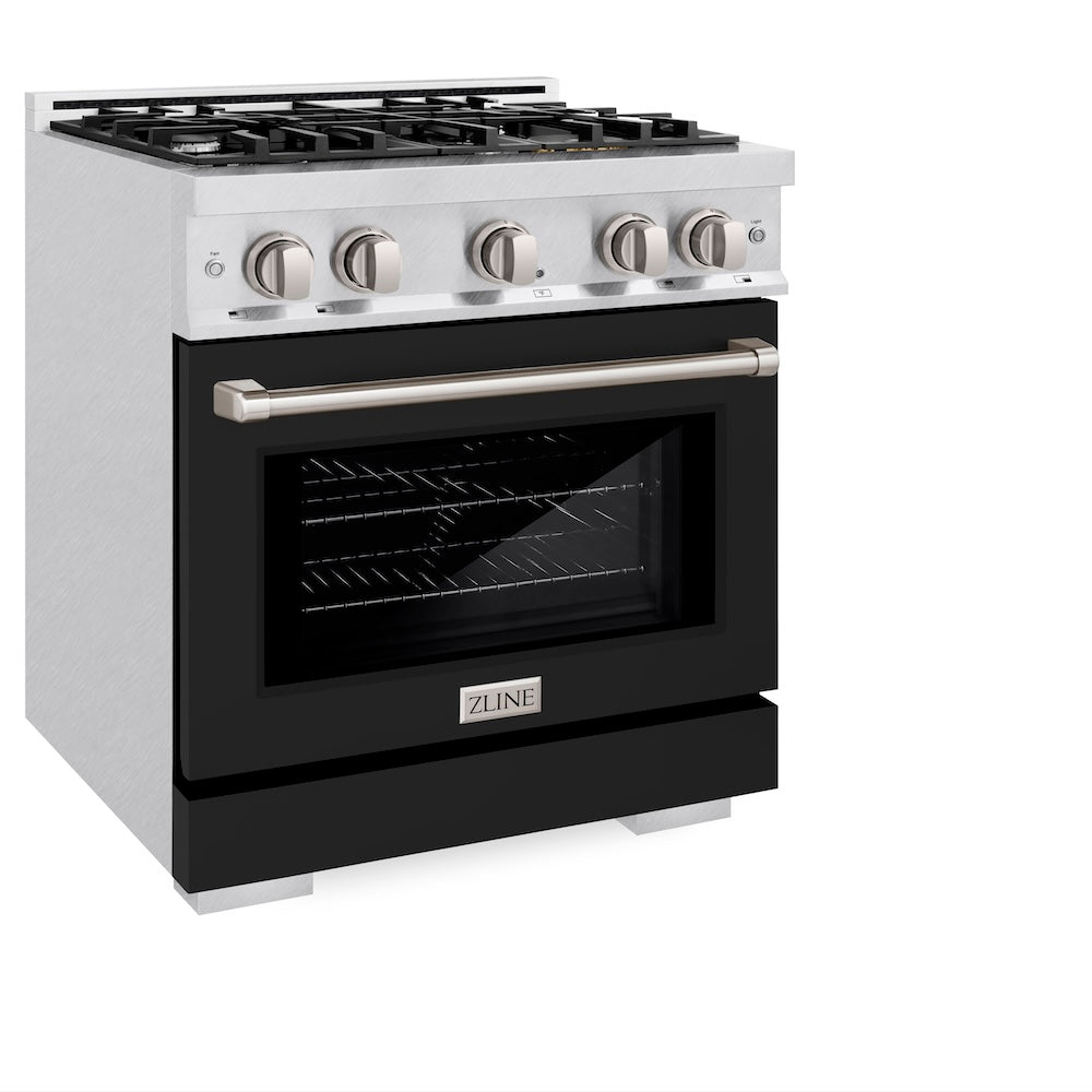 30 in. 4.2 cu. ft. Select Gas Range with 4 Burner Cooktop and Convection Gas Oven HGRSBLM30, product image 5 of 12
