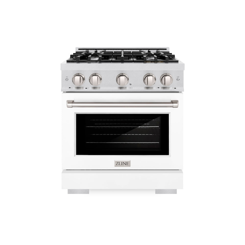 30 in. 4.2 cu. ft. Select Gas Range with 4 Burner Cooktop and Convection Gas Oven HGRSWM30