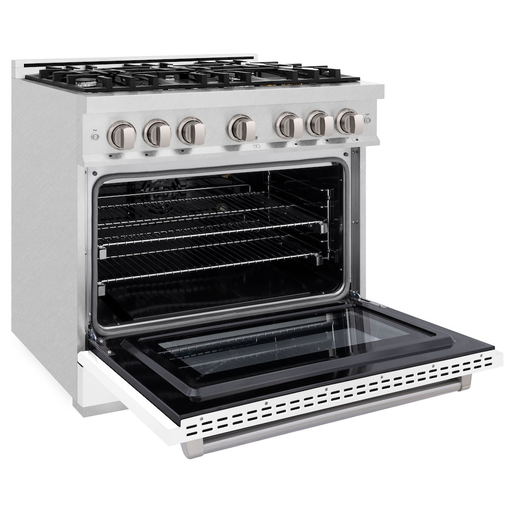 6 in. 5.2 cu. ft. Select Gas Range with 6 Burner Cooktop and Convection Gas Oven HGRSWM36, product image 6 of 13