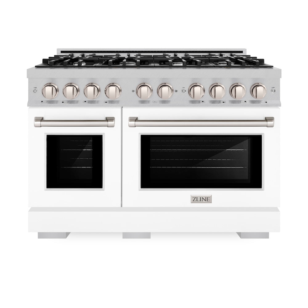 48 in. 6.7 cu. ft. Select Double Oven Gas Range with 8 Burner Cooktop HGRSWM48, product image 4 of 12