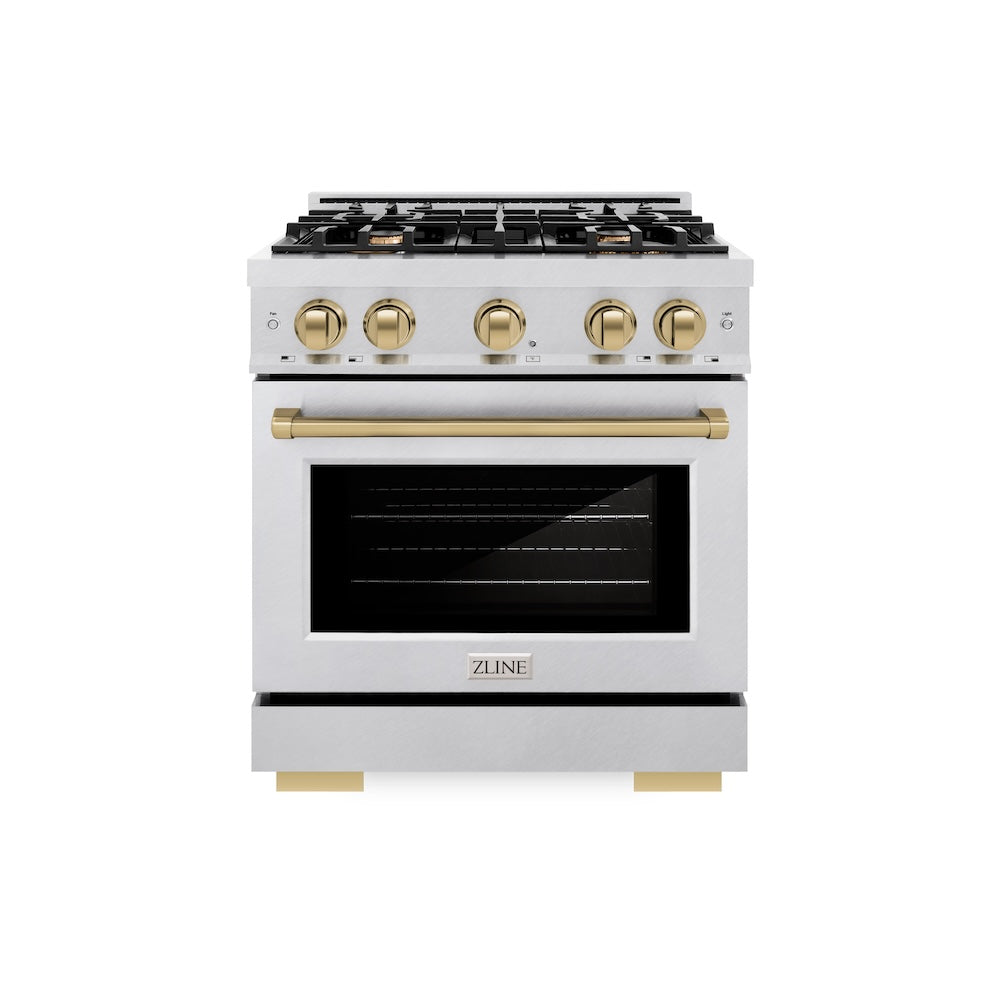 Autograph Edition 30 in. 4.2 cu. ft. Select Gas Range with 4 Burner Cooktop and Convection Gas Oven HGRSZ30CB, product image 2 of 12
